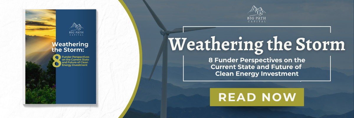 graphic for the clean energy investment report